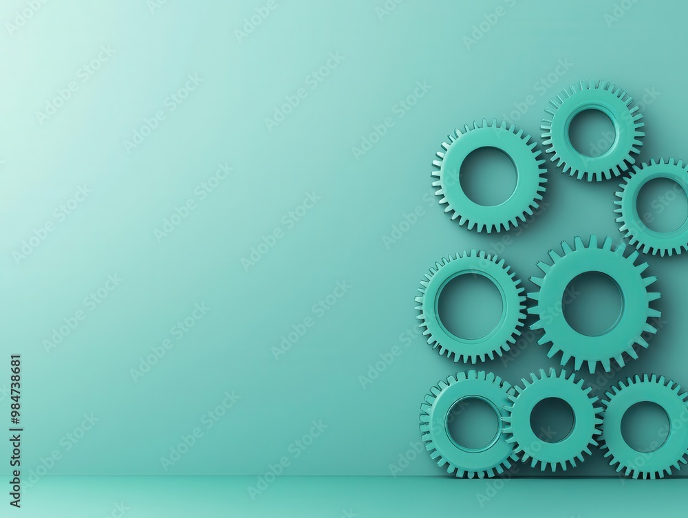 Creative marketing concept with SEO gears interlocking in a mechanical style, strategy building, business mechanics Creative marketing concept with SEO gears interlocking in a mechanical style, strategy building, business mechanics