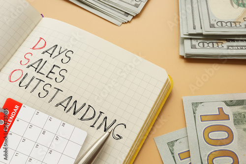 Canvas Print Days sales outstanding DSO is shown as business and financial concept