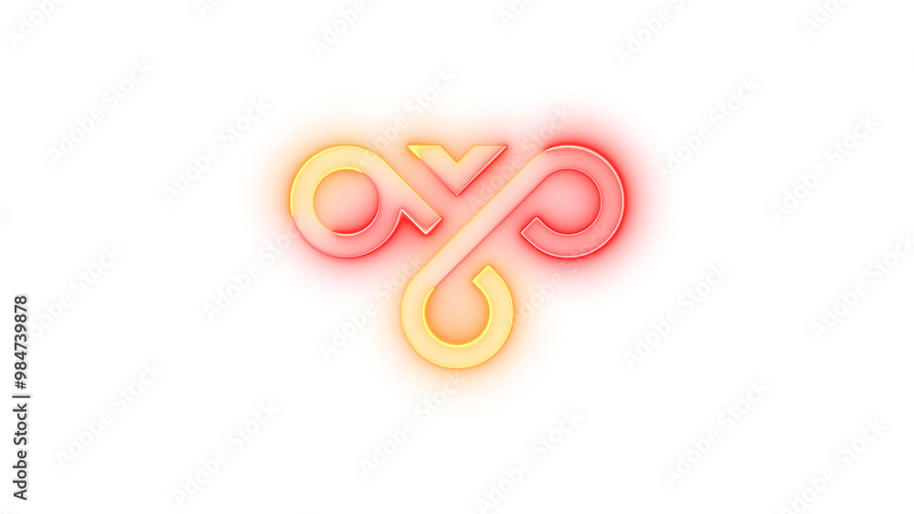 Neon icon VPN symbol brown red color transparent background Neon icon VPN symbol brown red color transparent background