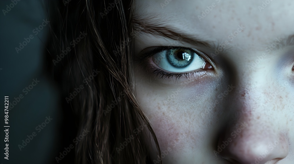 A close-up of a Russian's face, highlighting its expressive eyes and charming features against a minimalist backdrop A close-up of a Russian's face, highlighting its expressive eyes and charming features against a minimalist backdrop