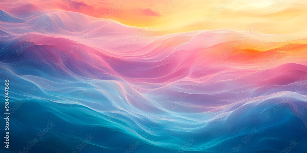 Soft pastel waves flowing across a textured canvas.
Soft pastel waves flowing across a textured canvas.