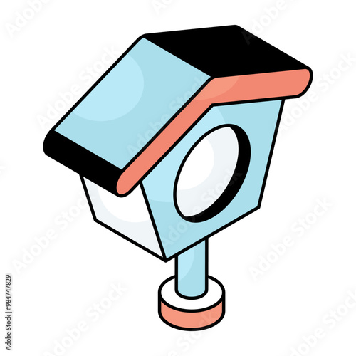 A unique design icon of birdhouse 