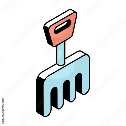 Editable design icon of pitchfork 