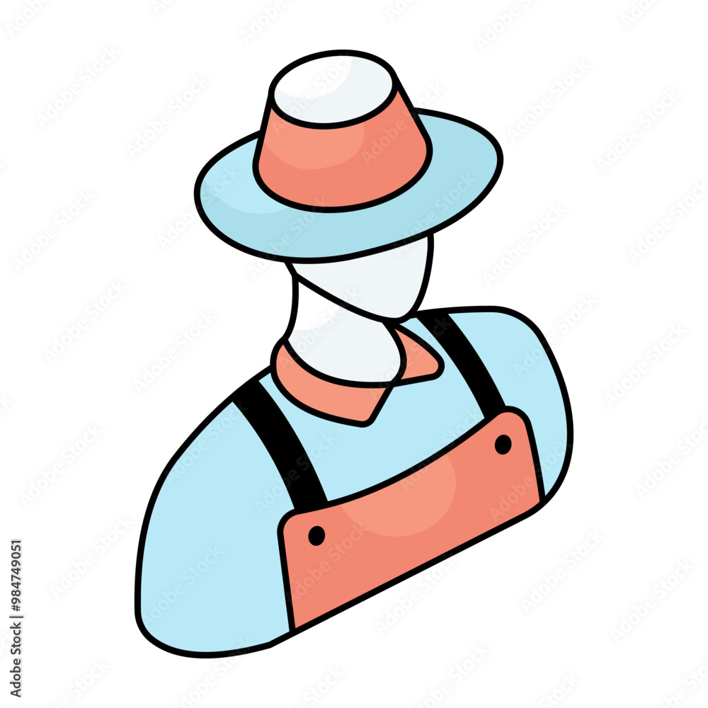 Fototapeta premium An icon design of gardener