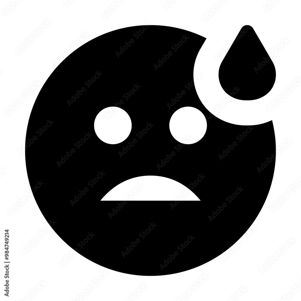 Emoji Sad Sweat Icon Emoji Sad Sweat Icon