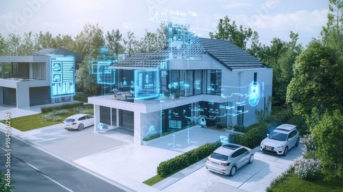 AI-powered smart technology shaping homes, cars, and urban infrastructure in modern environments
