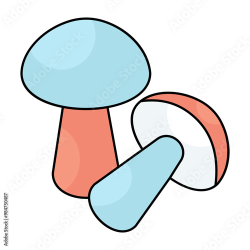 Modern design icon of mushroom