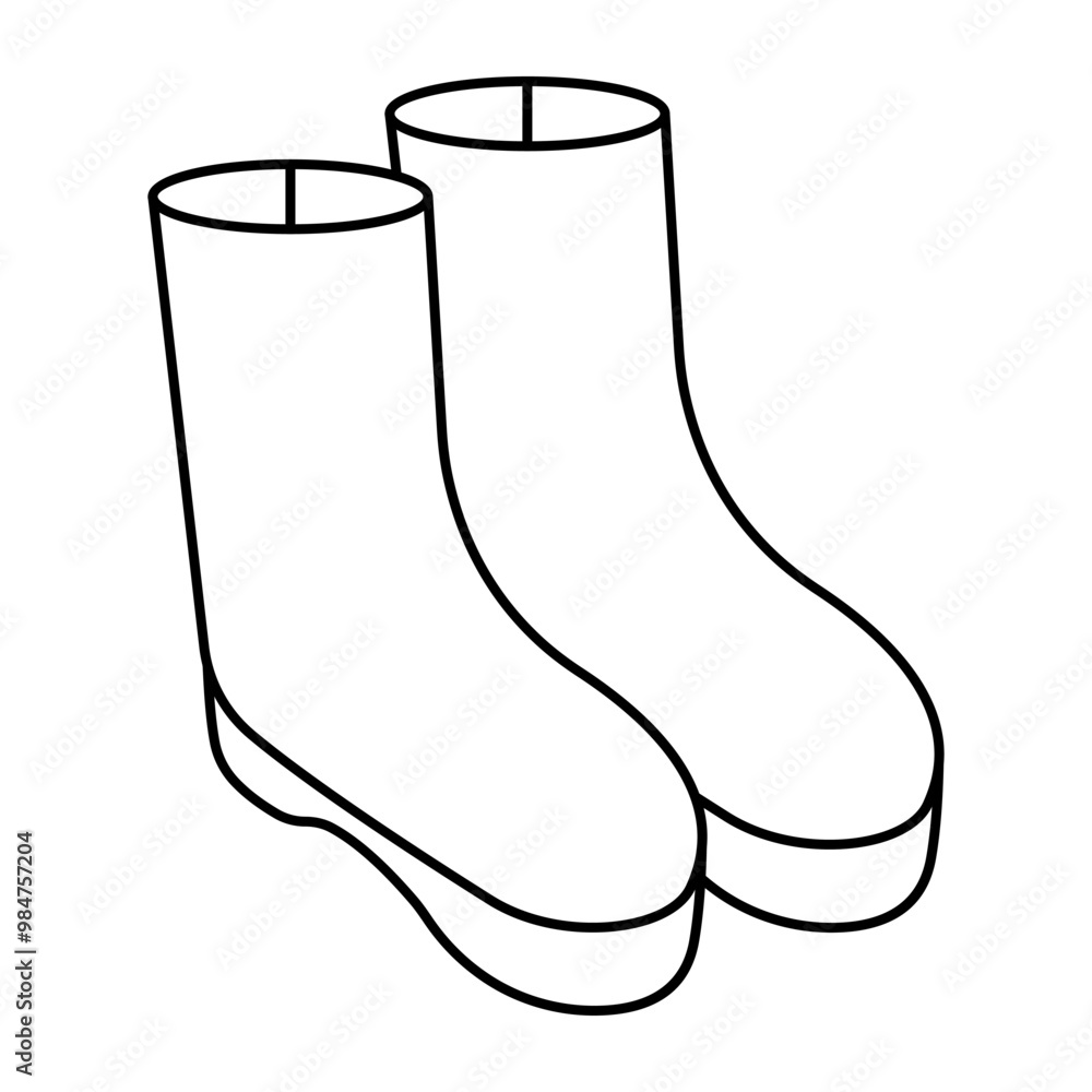 A beautiful design icon of long shoes A beautiful design icon of long shoes