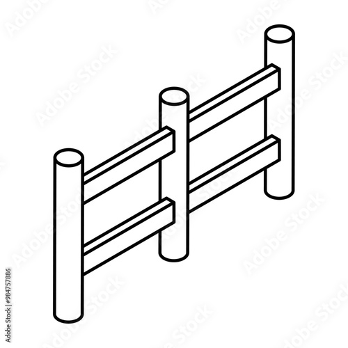 An icon design of fence