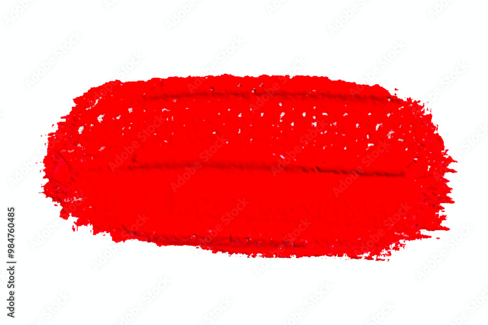 red brush isolated on white background. red watercolor. red brush isolated on white background. red watercolor.
