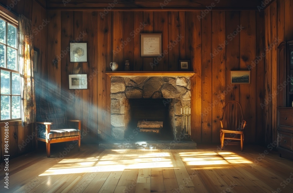 Sunlight Streaming Through a Cabin Window Sunlight Streaming Through a Cabin Window