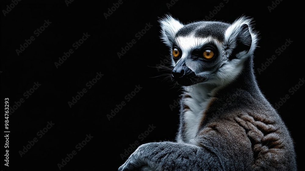 Portrait of a Curious Lemur Portrait of a Curious Lemur