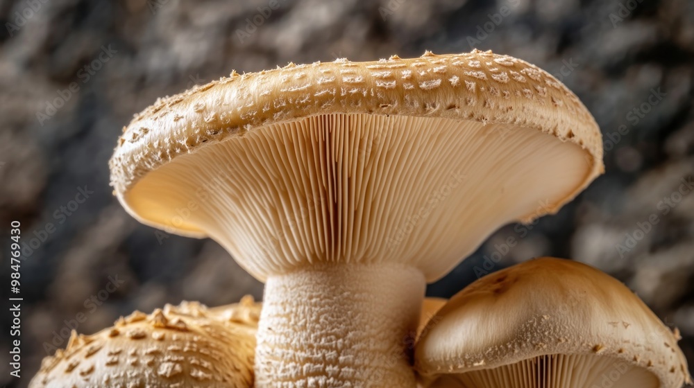 Close-up of White Mushrooms Close-up of White Mushrooms