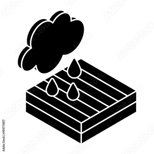 Thunderstorm icon in perfect design