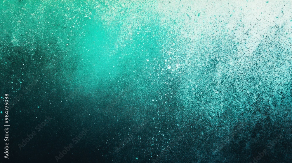 Obraz premium A vibrant abstract texture showcasing a gradient of turquoise and teal hues, creating a tranquil and refreshing atmosphere.