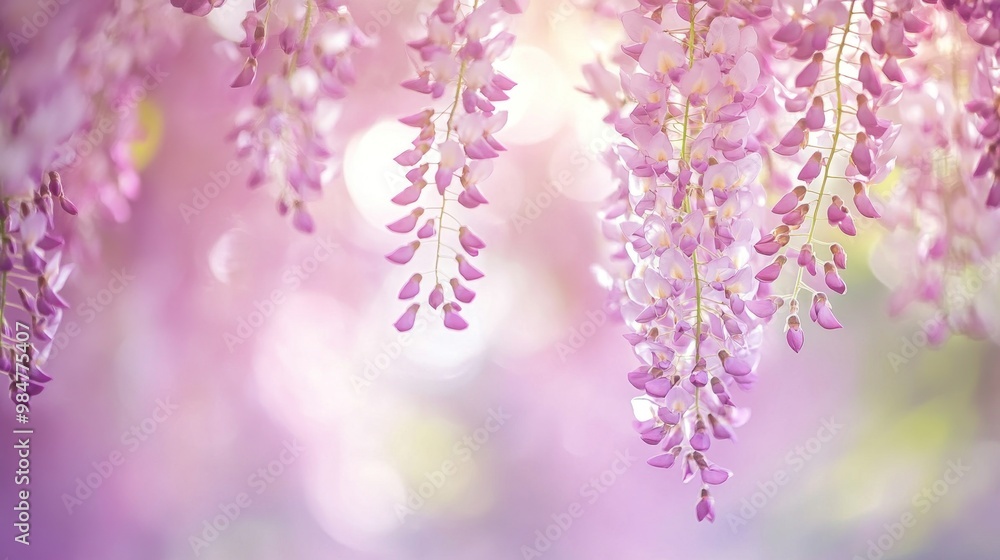 Obraz premium Wisteria Blossoms in Soft Light