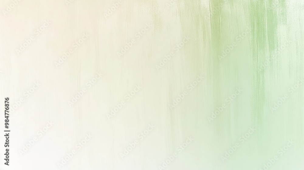 Obraz premium A soft abstract gradient in soothing green and cream tones.