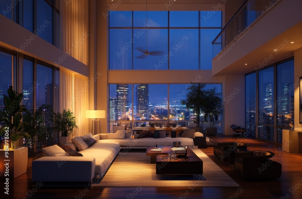 Luxury Penthouse with Panoramic City View