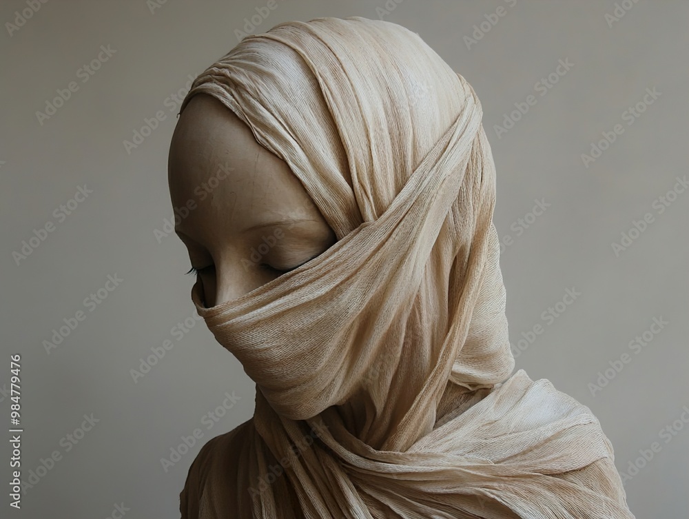 Veiled Sculpture: A Study in Form and Fabric Veiled Sculpture: A Study in Form and Fabric