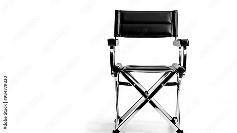 Stylish Director Chair with Wooden Frame and Comfortable Canvas Seat Ideal for Professional Makeup Artists and Salons Stylish Director Chair with Wooden Frame and Comfortable Canvas Seat Ideal for Professional Makeup Artists and Salons