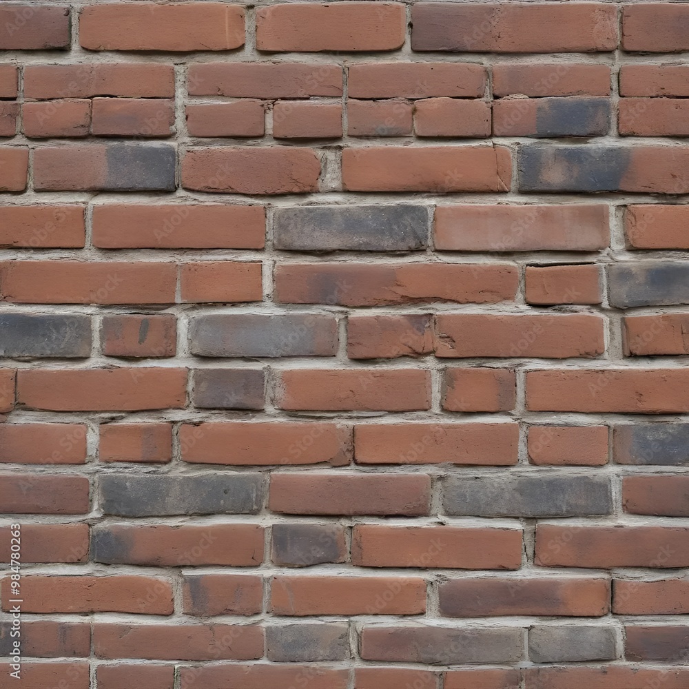 Textured red brick wall with rustic character for background and design concepts Textured red brick wall with rustic character for background and design concepts