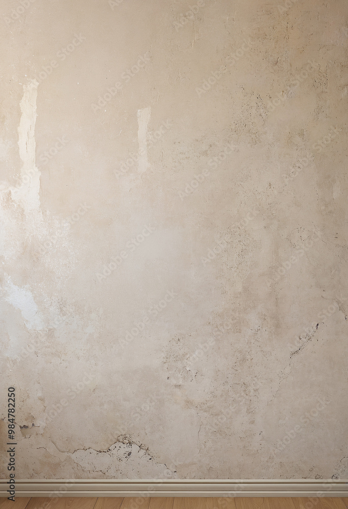 Obraz premium grunge beige empty wall