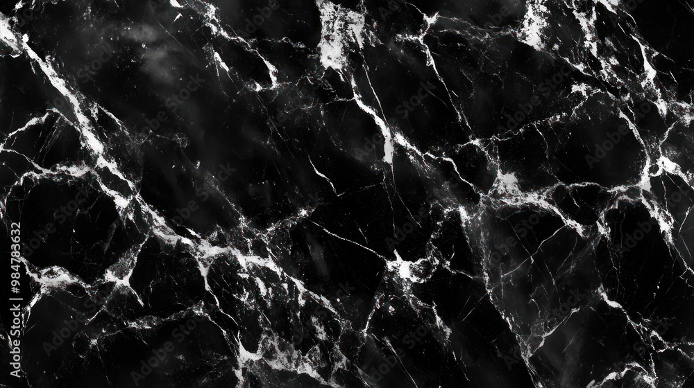 Elegant black marble with striking white veining, ideal for sophisticated design projects. Elegant black marble with striking white veining, ideal for sophisticated design projects.
