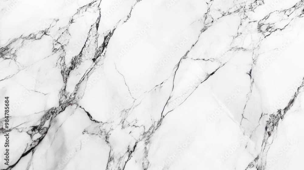 Elegant white marble surface with intricate black veining, perfect for sophisticated designs. Elegant white marble surface with intricate black veining, perfect for sophisticated designs.