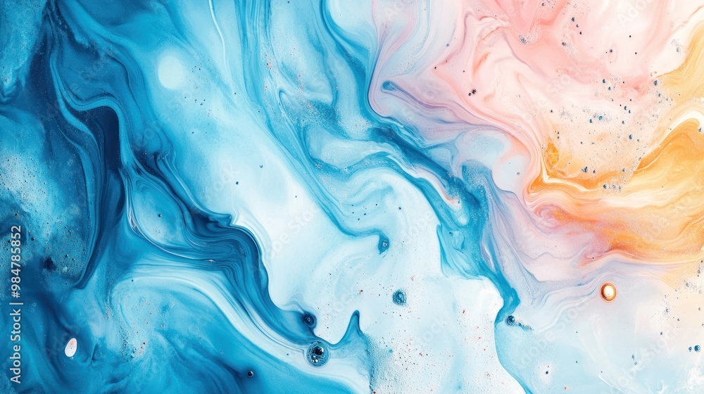 A mesmerizing abstract swirl of blue and orange hues, creating a dynamic and vibrant visual experience. A mesmerizing abstract swirl of blue and orange hues, creating a dynamic and vibrant visual experience.
