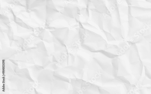 Paper texture Crumpled White.Top view.
