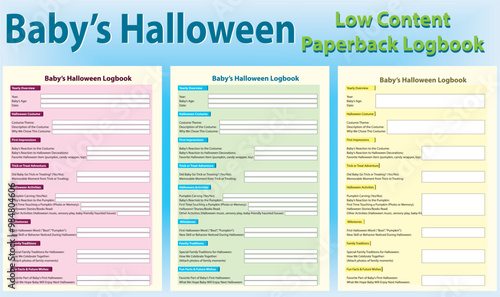 Halloween Planner low content paperback Logbook, October 31st Party Management Journal for Halloween Celebrations