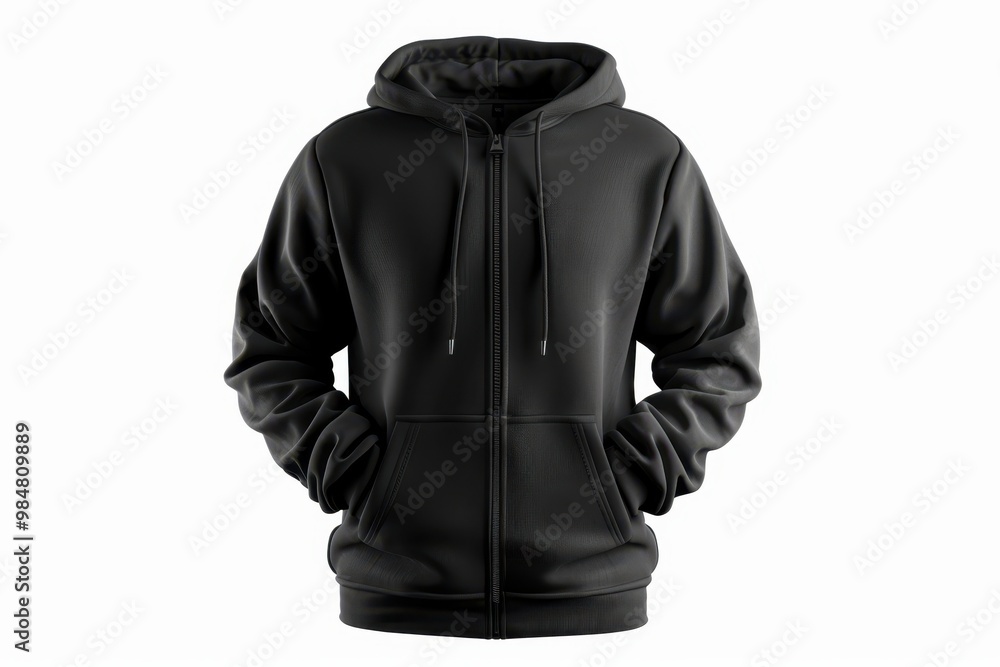black jacket on a white background black jacket on a white background