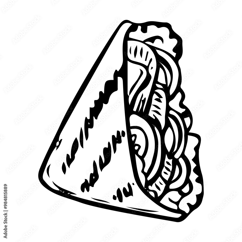 Quesadilla hand drawn doodle. Tortilla with cheese meat and vegetables. Rolled wheat flatbread with filling. Snack fast food to go. Order in cafe. Time to eat. Vector sketch line art illustration. Quesadilla hand drawn doodle. Tortilla with cheese meat and vegetables. Rolled wheat flatbread with filling. Snack fast food to go. Order in cafe. Time to eat. Vector sketch line art illustration.
