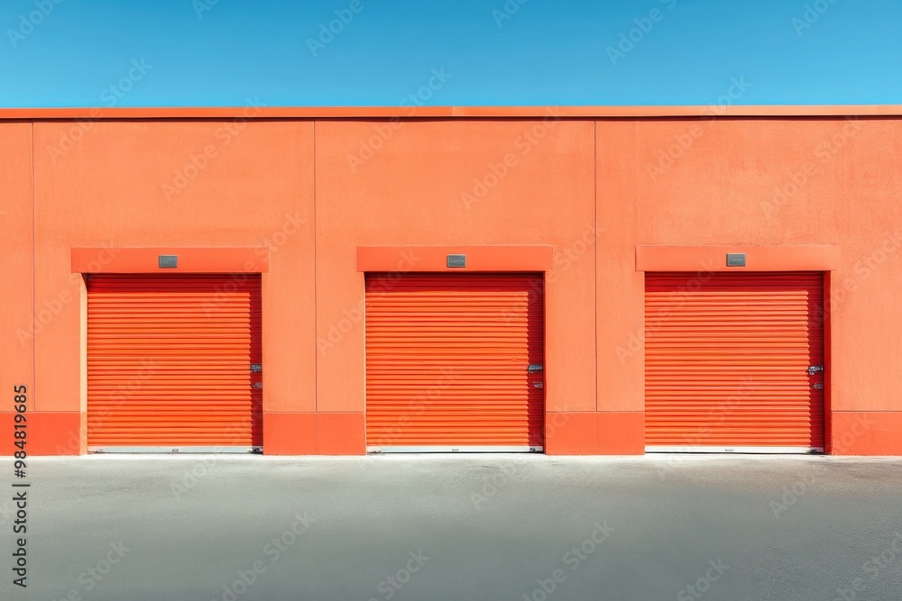 Rent a self-storage unit visual concept graphic creation Rent a self-storage unit visual concept graphic creation