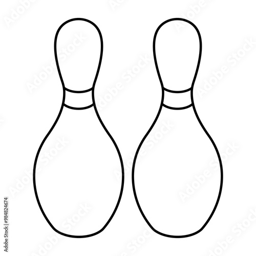 Skittles showcasing concept of bowling game