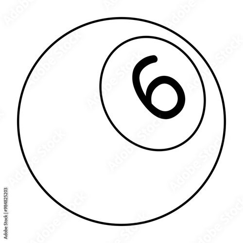 A trendy vector design of billiard game