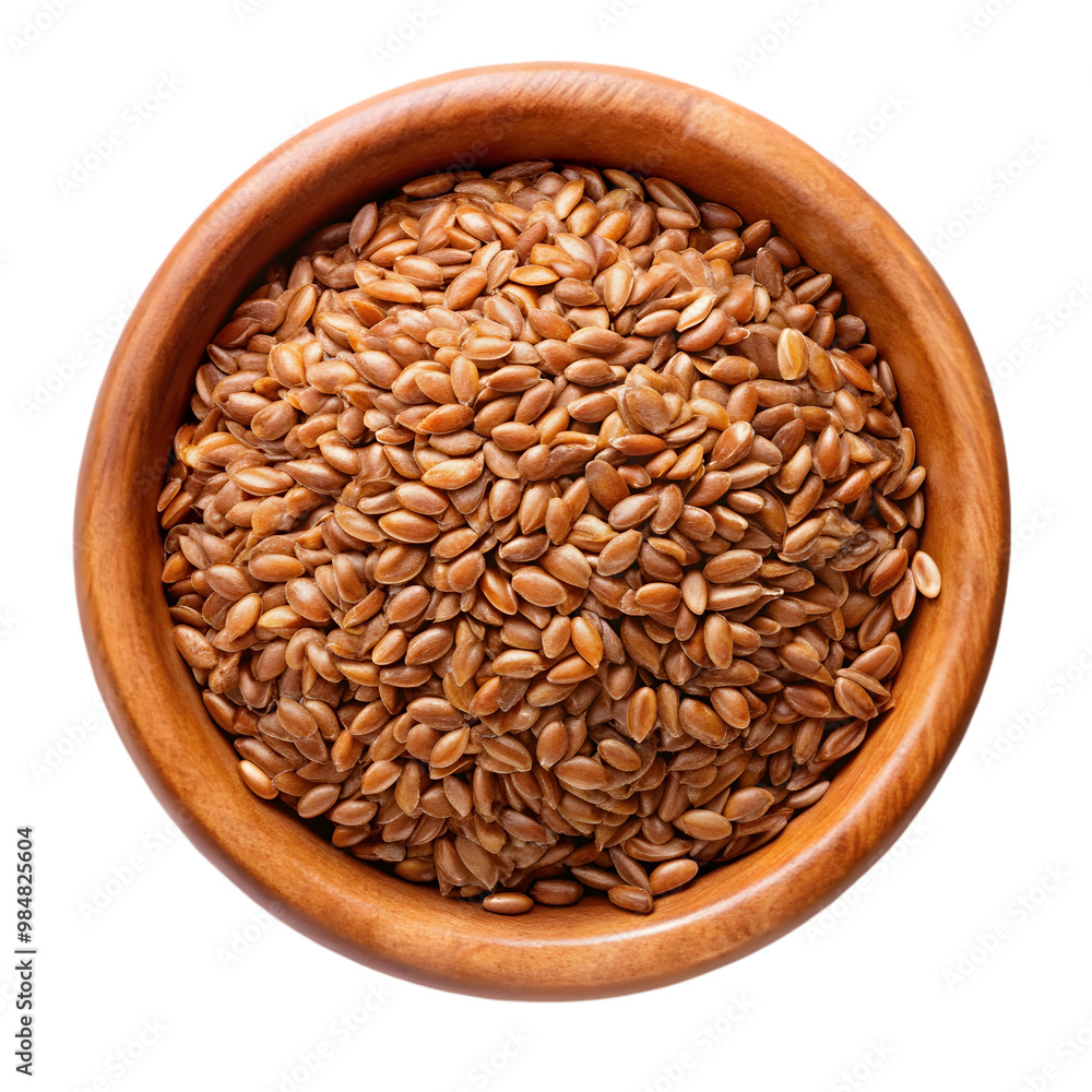 Pile of flax seeds isolated on transparent background Pile of flax seeds isolated on transparent background