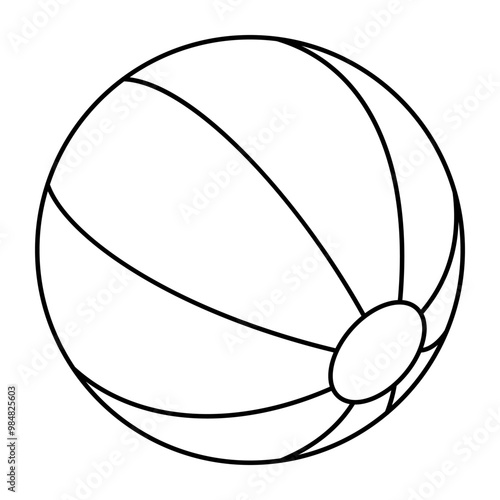 Editable design icon of beach ball 