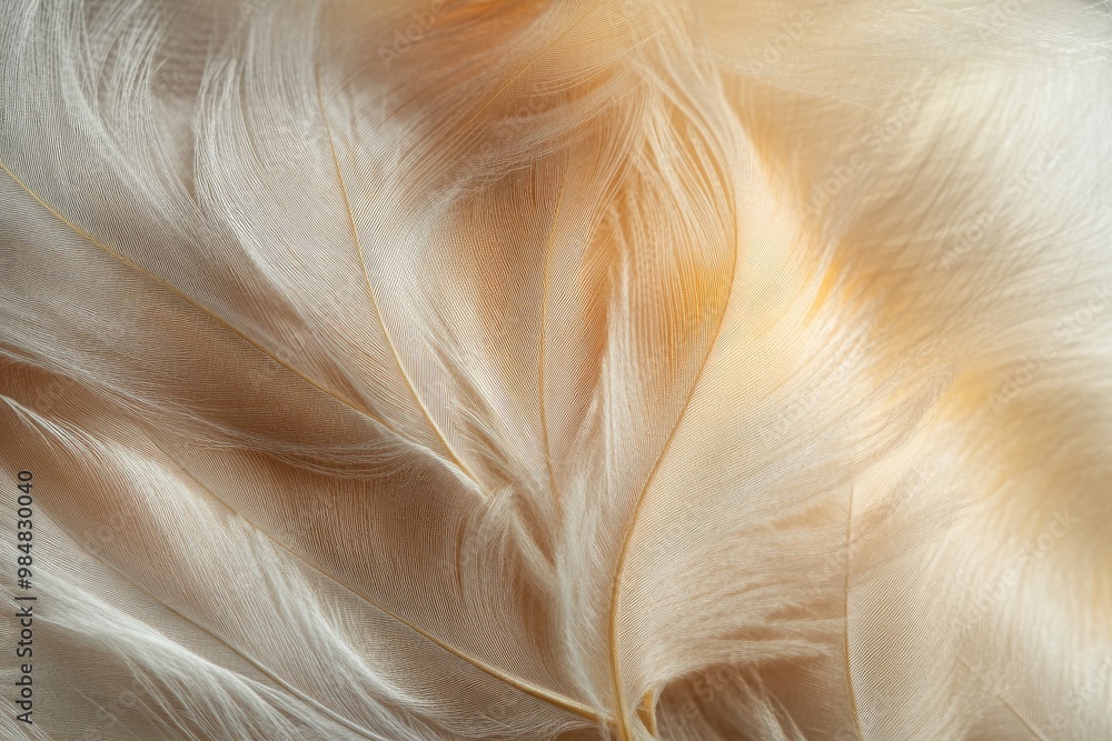 Feather texture with soft, delicate strands in natural colors Feather texture with soft, delicate strands in natural colors