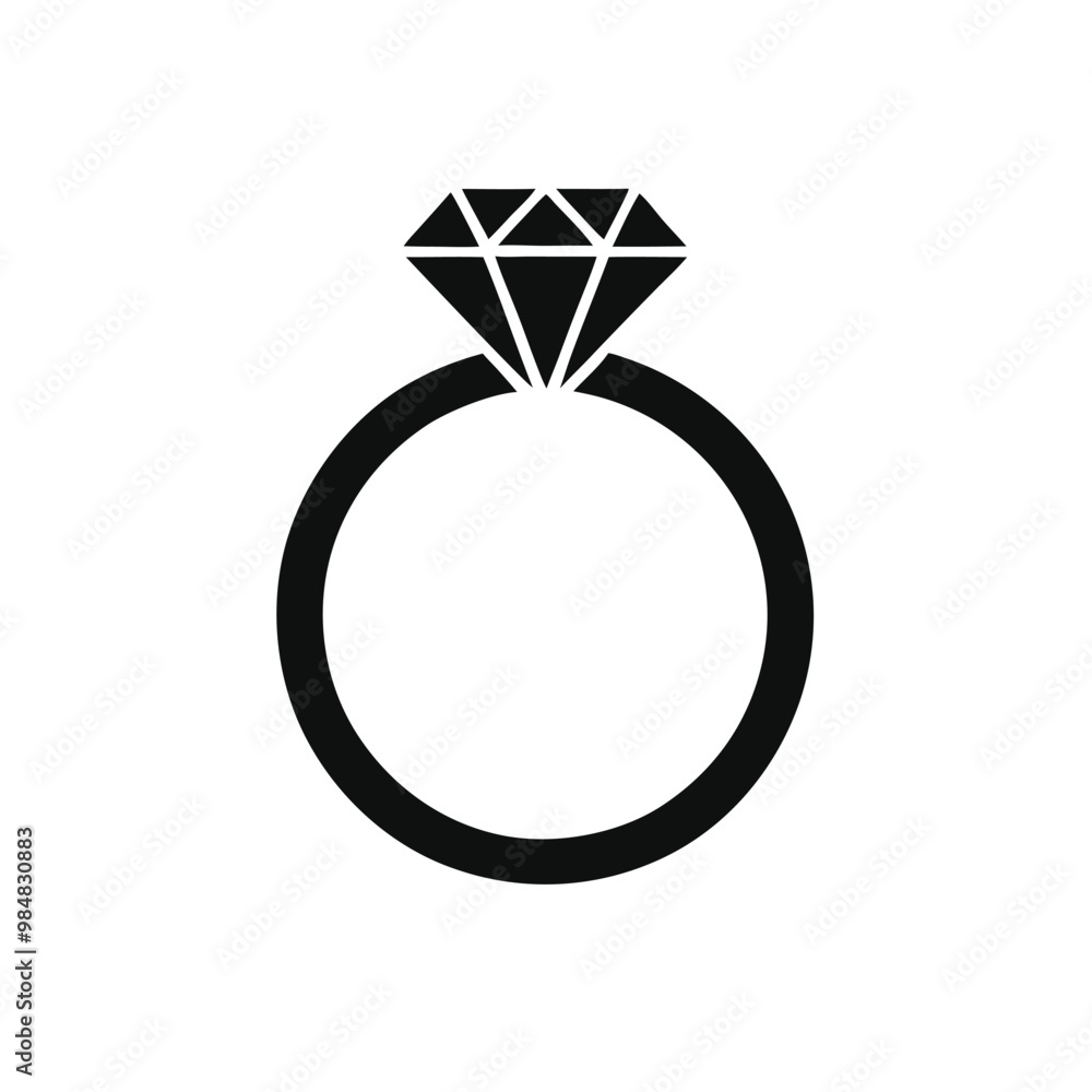 a wedding ring or diamond ring vector silhouette, isolated white background, a wedding ring or diamond ring vector silhouette, isolated white background,