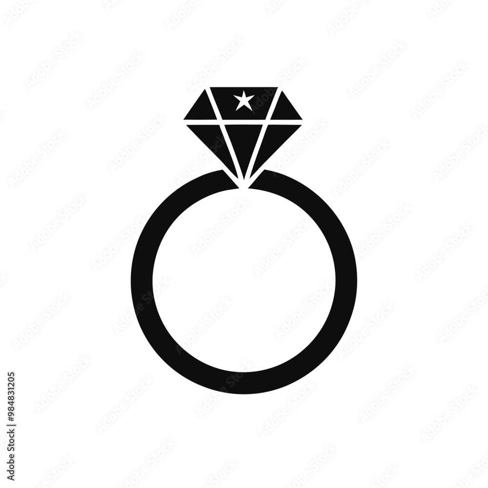 a wedding ring or diamond ring vector silhouette, isolated white background, a wedding ring or diamond ring vector silhouette, isolated white background,