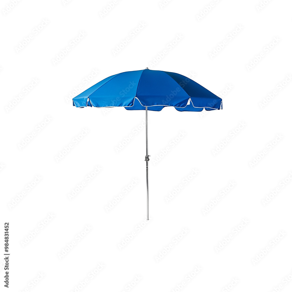Obraz premium Photograph of a beach umbrella with a pole, cut out