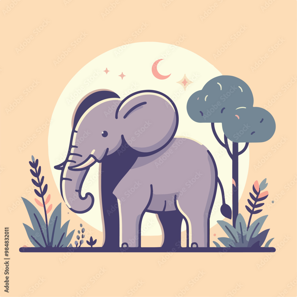 Ilustration of elephants Ilustration of elephants