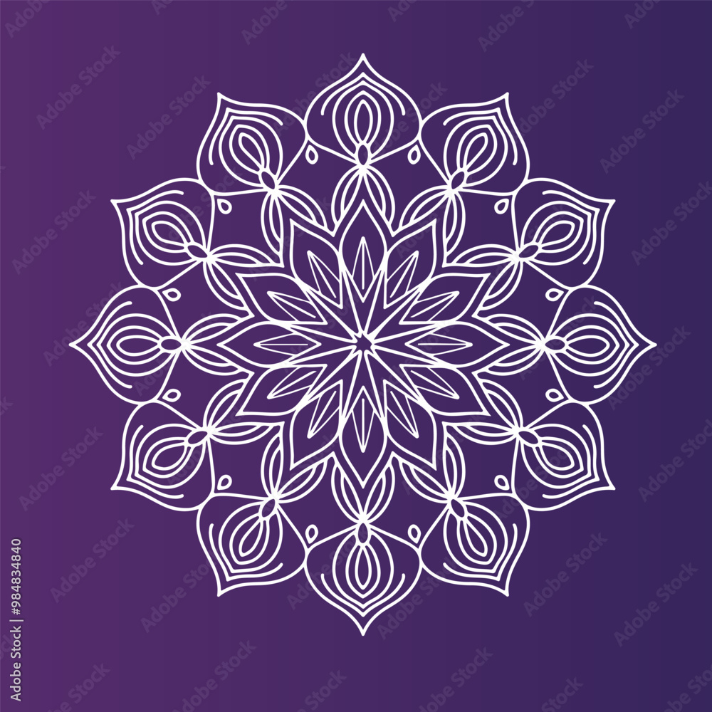 Mandala background in lineal style Mandala background in lineal style