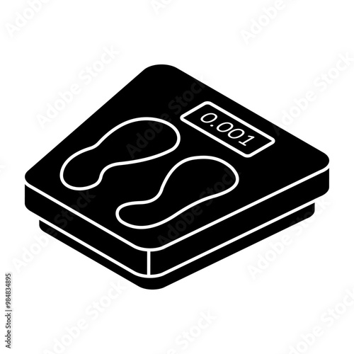An icon design of weight scale 