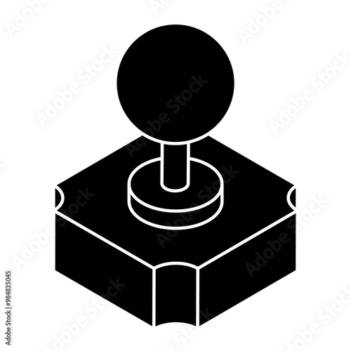 Modern design icon of joystick 