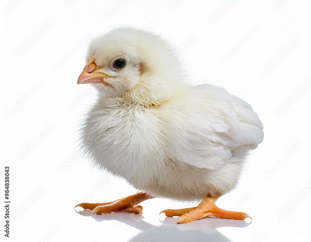 Obraz premium Curious Fluffy Duckling