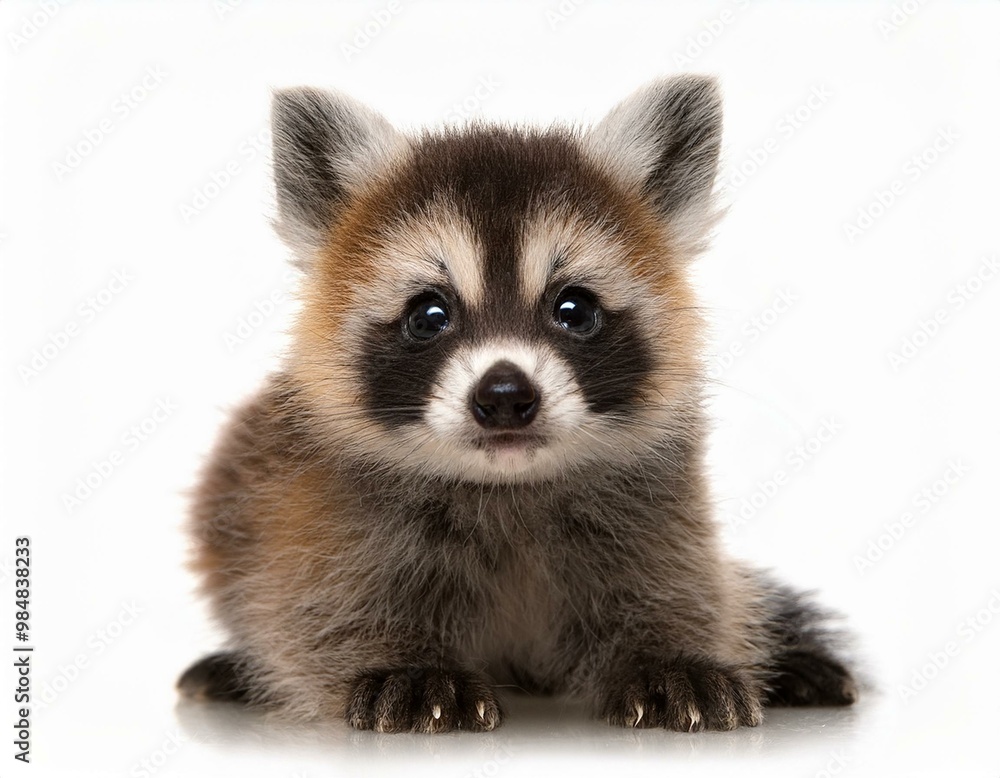 Fototapeta premium Fluffy Baby Raccoon