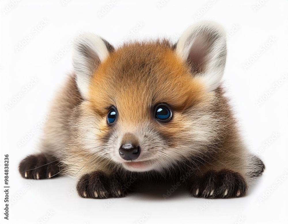 Obraz premium Adorable Baby Fox