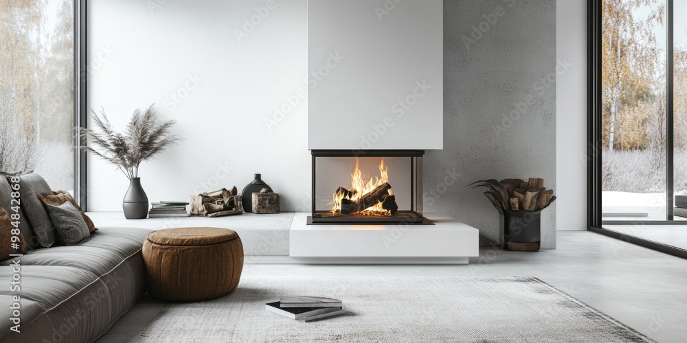 Modern Living Room Interior Design Photograph Modern Living Room Interior Design Photograph